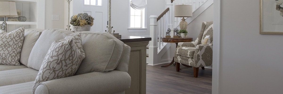 Bright, freshly decorated living room